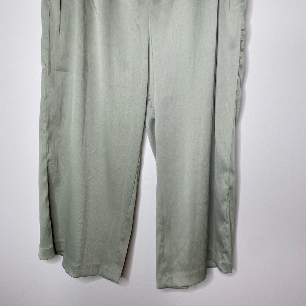 JOIE Sage Green Lightweight Wide Leg Pull On Pants Flowy Size XL - Picture 3 of 9